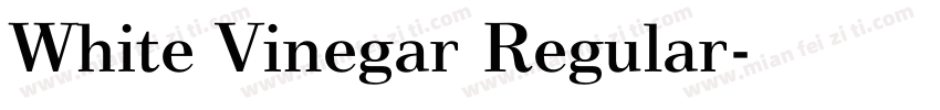 White Vinegar Regular字体转换